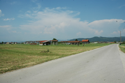 Ljubljana - Ambient kozolcev v Dobrunjah