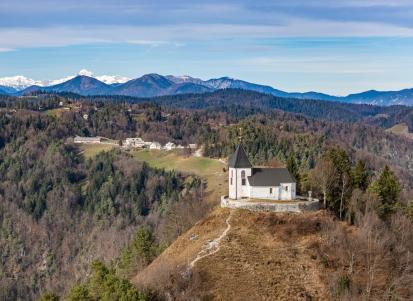 Polhov Gradec - Cerkev sv. Lovrenca na Gori
