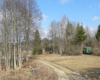 Kleč - Lokacija cerkve sv. Andreja