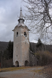 Brezovica pri Črmošnjicah - Razvaline cerkve sv. Florijana