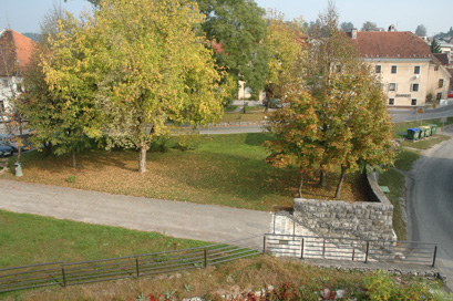 Žužemberk - Lokacija cerkve sv. Jakoba
