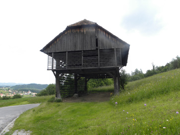 Šentjanž nad Štorami - Kozolec na domačiji Šentjanž 1