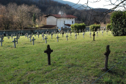 Oševljek - Vojaško pokopališče iz prve svetovne vojne