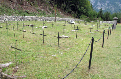 Trenta - Vojaško pokopališče iz prve svetovne vojne