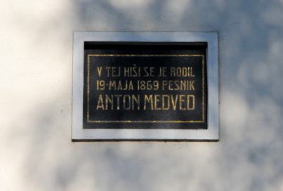 Kamnik - Spominska plošča Antonu Medvedu