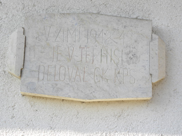 Ljubljana - Spominska plošča pri hiši Podutiška cesta 270