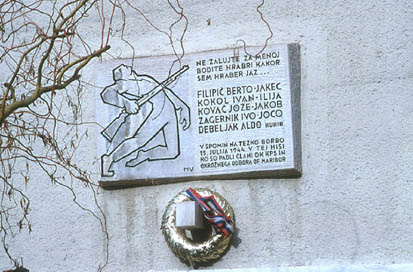 Maribor - Spominska plošča članom okrožnega odbora OF