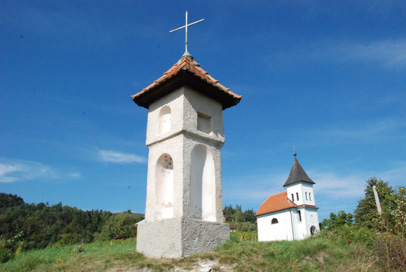 Kovača vas - Znamenje pri kapeli sv. Roka