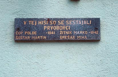 Laporje - Spominska plošča NOB