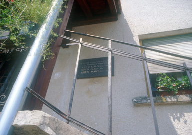 Plač - Spominska plošča na Krenovi hiši