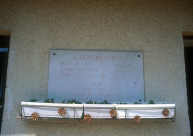 Sveti Anton na Pohorju - Spominska plošča na Ebjenkovi domačiji