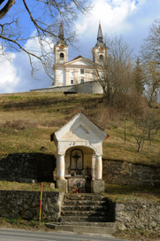 Žužemberk - Kapelica ob cesti proti Zafari