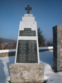 Hrib pri Hinjah - Spomenik padlim med 1. svetovno vojno