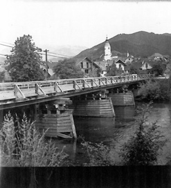 Ljubno ob Savinji - Leseni most čez Savinjo