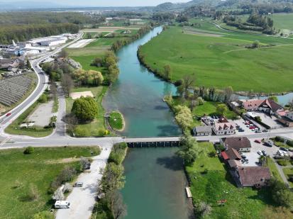 Kostanjevica na Krki - Most na severni strani otoka