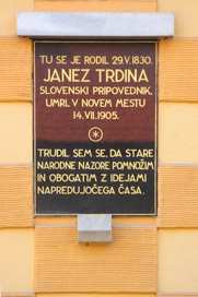 Mengeš - Spominska plošča Janezu Trdini
