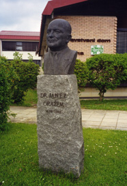 Ribnica - Doprsni kip Janeza Oražma
