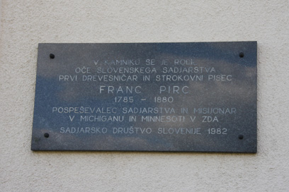 Kamnik - Spominska plošča Francu Pircu