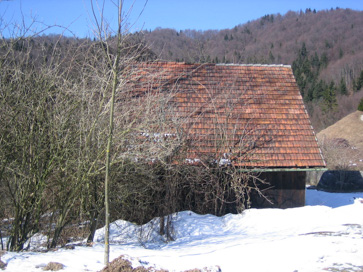 Strmica pri Logatcu - Kašča na domačiji Strmica 120