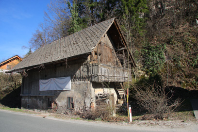 Bled - Gospodarsko poslopje pri domačiji Prešernova 55