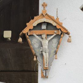 Stara Fužina - Razpelo na hiši Stara Fužina 162