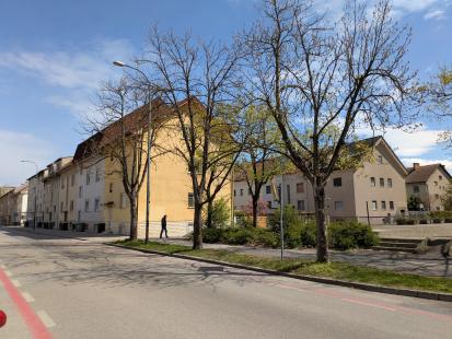 Ljubljana - Vrstne hiše med Vojkovo in Grasselijevo
