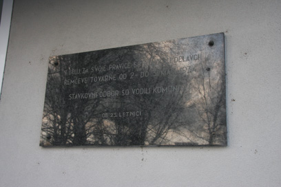 Kamnik - Spominska plošča stavki delavcev Remčeve tovarne