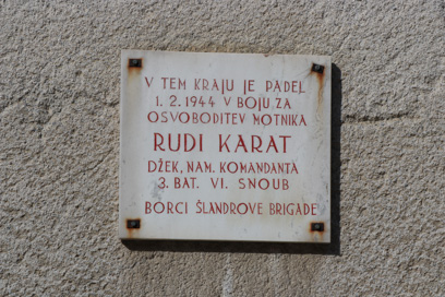 Motnik - Spominska plošča NOB na hiši Motnik 56