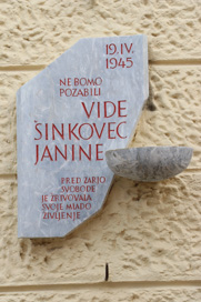 Kranj - Spominska plošča Vidi Šinkovec-Janini