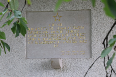 Kranj - Spominska plošča Jožetu Žanu in tiskarni Tehnika
