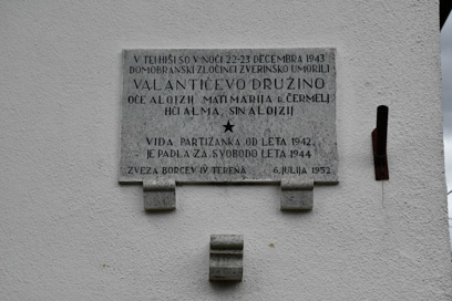 Novo mesto - Spominska plošča Valantičevi družini
