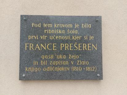 Ribnica - Spominska plošča Francetu Prešernu