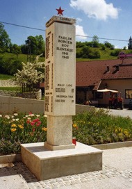 Hrib-Loški potok - Spomenik padlim borcem NOB