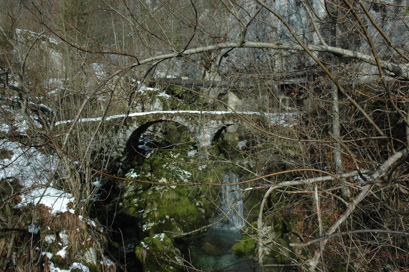 Črni Potok pri Dragi - Most in ruševine kovačije