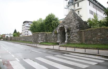 Ljubljana - Rimski zid na Mirju
