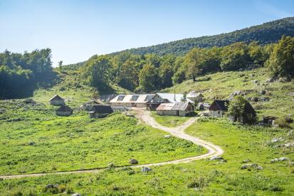 Drežniške Ravne - Naselbina na planini Zaprikraj