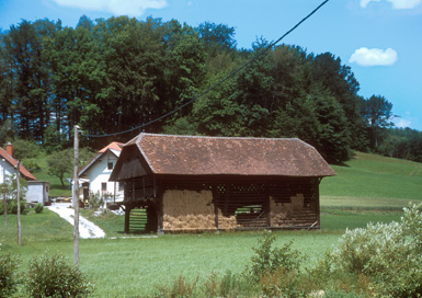 Zgornja Brežnica - Močnikov kozolec