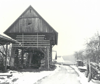 Brezova - Kozolec na domačiji Brezova 12