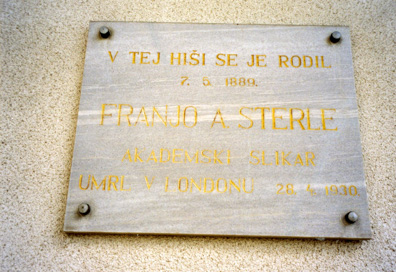Dolenja vas pri Cerknici - Spominska plošča Franju Sterletu