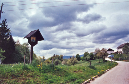Hudo pri Tržiču - Znamenje ob cesti