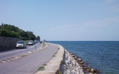 Koper - Trasa železniške proge Trst-Poreč od Žusterne do Proveja