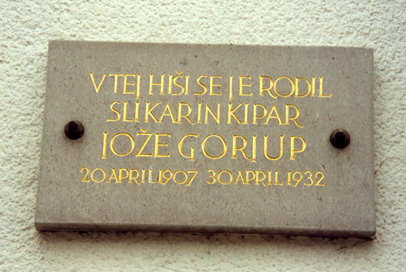 Kostanjevica na Krki - Spominska plošča Jožetu Gorjupu