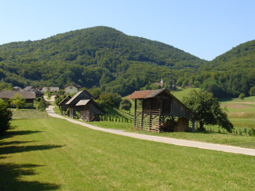 Lukovec nad Boštanjem - Kozolci Lukovškega polja