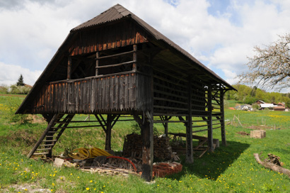 Trstenik pri Mirni - Kozolec na domačiji Trstenik 4