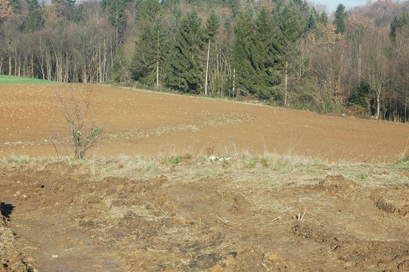 Novo mesto - Lokacija cerkve sv. Ane na Grabnu