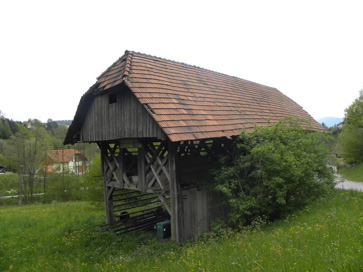 Gabrsko - Kozolec na domačiji Gabrsko 49