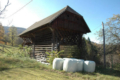 Župa - Kozolec na domačiji Župa 4